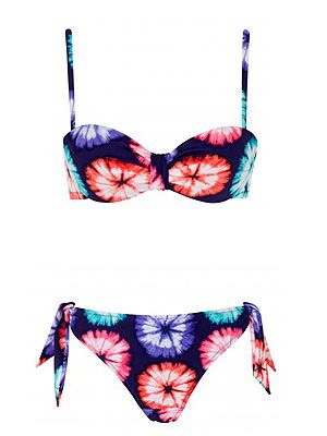 <p>Bikini season is almost upon us so it's time to start updating our swimwear. Our pick? This colourful tie dye bikini from M&S. </p>
<p>M&S bikini <a href="http://fashiontargetsbreastcancer.org.uk/shop/swimwear/marks-spencer-multi-tie-dye-bikini-top" target="_blank">top</a>, £19.50, and <a href="http://fashiontargetsbreastcancer.org.uk/shop/swimwear/marks-spencer-multi-tie-dye-bikini-bottoms" target="_blank">bottom</a>, £14, Fashion Targets Breast Cancer</p>
