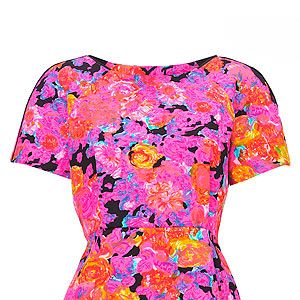 <p>If you want to stand out from the crowd this floral pink and orange top from Whistles is a sure bet, and the peplum shape is flattering to most shapes. What more could you want?</p>
<p>Top, £95, <a href="http://www.whistles.co.uk/fcp/categorylist/new/in?resetFilters=true#product=903000059974" target="_blank">Whistles</a></p>