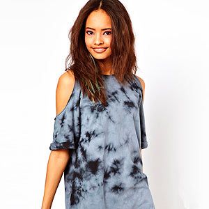 <p>There's still time to sort out your festival wardrobe ladies! This Asos shift dress with cold shoulder is perfect to throw over some ripped jeans or by itself with some sandals. Feel free to throw in a trilby or flowery headband too.</p>
<p>Dress, £28, <a href="http://www.asos.com/ASOS-Petite/ASOS-PETITE-Shift-Dress-In-Tie-Dye-With-Cold-Shoulder/Prod/pgeproduct.aspx?iid=2991339&cid=2623&sh=0&pge=0&pgesize=200&sort=-1&clr=Grey" target="_blank">Asos</a></p>