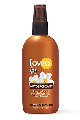 <p>If you're chemical-cautious, reach for this organic self-tan spray which is as good for your skin as it looks on it. The 100% natural formula is lovingly crafted with sweet-smelling Tahitian Monoi oil to prevent dryness and keep your glow going for longer.<br /> <br />Lovea Organic Self-tanning Spray, around £11.49, <a href="http://www.feelunique.com/p/Lovea-Organic-Self-Tanning-Spray-125ml" target="_blank">feelunique.com</a>, <a href="http://www.mypure.co.uk/lovea-organic-sunscreen-b105" target="_blank">mypure.co.uk</a> and Wholefoods stores</p>