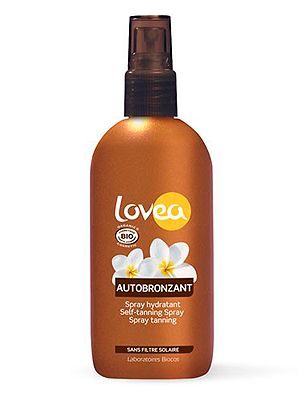 <p>If you're chemical-cautious, reach for this organic self-tan spray which is as good for your skin as it looks on it. The 100% natural formula is lovingly crafted with sweet-smelling Tahitian Monoi oil to prevent dryness and keep your glow going for longer.<br /> <br />Lovea Organic Self-tanning Spray, around £11.49, <a href="http://www.feelunique.com/p/Lovea-Organic-Self-Tanning-Spray-125ml" target="_blank">feelunique.com</a>, <a href="http://www.mypure.co.uk/lovea-organic-sunscreen-b105" target="_blank">mypure.co.uk</a> and Wholefoods stores</p>