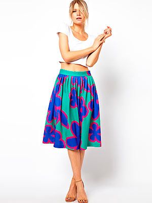 <p>Oh how we dream of displaying long, tanned limbs and toned abs in this eye-popping floral print skirt by Asos. And while we wait to turn into Miranda Kerr, just the skirt will do.</p>
<p>Skirt, £45, <a href="http://www.asos.com/ASOS/ASOS-Midi-Skirt-in-Oversized-Floral-Print/Prod/pgeproduct.aspx?iid=2931443&WT.ac=rec_viewed" target="_blank">Asos</a></p>