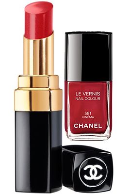<p>Chic and classic – you simply can't go wrong with red on both your nails and lips. These luxe Chanel numbers are investment buys that will pay for themselves over months to come.<br /><br />Chanel Le Vernis in Cinéma, £18, <a href="http://www.selfridges.com/en/Beauty/Brand-rooms/Luxury/CHANEL/Makeup/Nails/LE-VERNIS-Nail-Colour_437-73004626-LEVERNIS/" target="_blank">Selfridges</a> and Rouge Coco Shine lipstick in Dialogue, £24, <a href="http://www.debenhams.com/webapp/wcs/stores/servlet/prod_10701_10001_123156909299_-1" target="_blank">Debenhams</a>  </p>