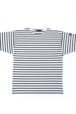 <p>Versatile, chic, simple: Breton tops never go out of style. Wear it with classic navy chinos and neat ballerina pumps or with red wedge heels and white jeans for the quintessential nautical look.</p>
<p>Amorlux top, £32, <a href="http://www.3939shop.com/products/amorlux-black-white-strip-half-sleeves-t-shirts" target="_blank">39.39</a></p>