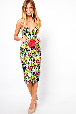 <p>Central Saint Martin graduate Molly Goddard's new collection for ASOS is fun, flirty and sexy and we're a little bit in love with this floral pencil dress with plunging neckline. Glam.</p>
<p>Dress, £75, <a href="http://www.asos.com/ASOS/ASOS-SALON-Two-Print-Pencil-Dress/Prod/pgeproduct.aspx?iid=2926530&cid=12921&sh=0&pge=0&pgesize=36&sort=-1&clr=Multi" target="_blank">ASOS</a></p>