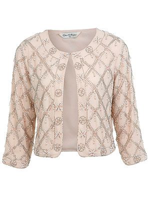 <p>Channel your inner Daisy Buchanan and dress up a little white dress or boyfriend jeans and tee with a beaded cropped jacket. If you're feeling dramatic, throw in a statement necklace too.</p>
<p>Beaded jacket, £75, <a href="http://www.missselfridge.com/en/msuk/product/clothing-299047/coats-jackets-299068/beaded-cropped-jacket-2034284?bi=1&ps=200" target="_blank">Miss Selfridge</a></p>