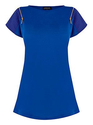 <p>If you want to invest in one piece this summer, it has to be a colour block tee. Our pick? Warehouse's electric blue t-shirt with zip detail and quilted shoulders. Great worn with a white skirt or boyfriend jeans.</p>
<p>Tee, £25, <a href="http://www.warehouse.co.uk/zip-shoulder-quilted-tee/clothing/warehouse/fcp-product/4513107531" target="_blank">Warehouse</a></p>