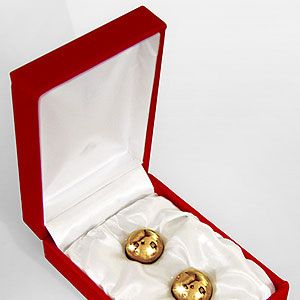 <p>Nope, we're not offering David Beckham on a silver platter, rather two golden jiggle balls. Simply insert the bling sex toys, then enjoy the vibrations as you move around. They also promise to intensify sexual pleasure after several uses. Bonus. </p>
<p>Gold balls, £20, <a href="http://www.annsummers.com/p/gold-balls/07egecas1030025" target="_blank">Ann Summers</a></p>
