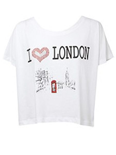 Be a true brit chick and show your love for our lovely city in this cutesy cropped top  <br /><br />£20, <a target="_blank" href="http://www.oasis-stores.com/I-Love-London-Tee/New-In/oasis/fcp-product/3190272602">www.oasis-stores.com</a><br />