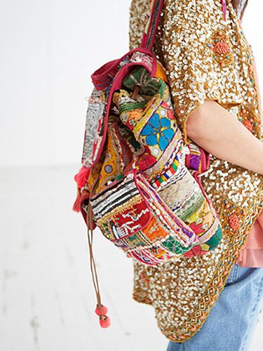 <p>A riot of colour and texture combine in a heady mix of sequins and bold primary hues. Inspired by Indian markets and exotic embellishment this rucksack is a true feast for the senses.</p>
<p><a href="http://www.missselfridge.com/en/msuk/product/clothing-299047/inspired-by-2054440/inspired-byrucksack-2145357?bi=1&ps=40" target="_blank">INSPIRED BY RUCKSACK</a>, £100 Miss Selfridge http://www.missselfridge.com/en/msuk/product/clothing-299047/inspired-by-2054440/inspired-byrucksack-2145357?bi=1&ps=40</p>