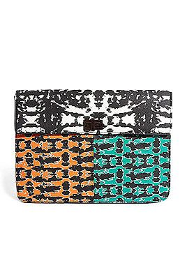 <p>The colour pop print on this clutch bag is a winner and will perk up any outfit in a jiffy.</p>
<p>Digital print clutch, £28, <a title="ASOS" href="http://www.asos.com/ASOS/ASOS-Clutch-Bag-In-Digital-Print/Prod/pgeproduct.aspx?iid=2980898&cid=6992%20" target="_blank">ASOS</a></p>