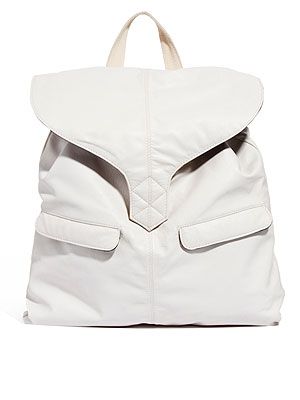 <p>Die-hard handbag fans look away now. Luxe leather backpacks are having a moment - but the timing couldn't be better; they're ideal for fashion-forward festival-goers. Can you say 'hands free'?</p>
<p>Leather backpack, £55, <a title="ASOS" href="http://www.asos.com/ASOS/ASOS-Leather-Backpack-With-Tab-Detail/Prod/pgeproduct.aspx?iid=2747996" target="_blank">ASOS</a></p>