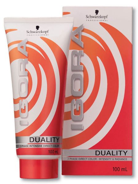 Schwarzkopf Professional Igora Duality, 2 Phase Intensive Direct Color, £8.75, <a target="_blank" href="http://www.schwarzkopfsalonfinder.co.uk/">www.schwarzkopfsalonfinder.co.uk </a><br /><br />This salon professional 2-phase striped cream goes where no other semi-permanent has gone before; no ammonia, no oxidation and no re-growth, just great colour intensity, radiance and shine. Unlike the consumer brands the straight from the tube delivery contains enough contents for two or three applications depending on the length of your hair.<br /><br />
