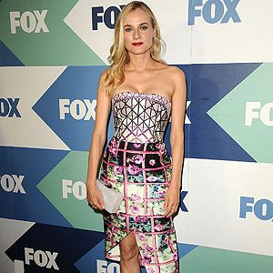 <p>Diane Kruger rocked one helluva frock at <span>the Fox Summer TCA All Star Party</span>.</p>
<p>The heavily patterned structured dress is by fashion's prints-cess herself, Mary Katrantzou, and is from her SS14 resort collection. You're so fashion-forward, Diane!</p>
<p>As always, Diane accessorised to perfection with an Edie Parker clutch and black strappy sandals.</p>