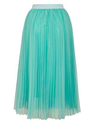 <p>As seen on the SS12 catwalk at Miu Miu and Prada amongst others, pretty pastels are still going strong this season. Channel your inner 60s girl by wearing head-to-toe ice cream shades. Think powder blue pleated midi skirt, bubblegum pink crop and white heels. </p>
<p>Louche bettula net midi skirt, £39, <a href="http://www.joythestore.com/louche-bettula-net-midi-skirt-10" target="_blank">JOY</a></p>