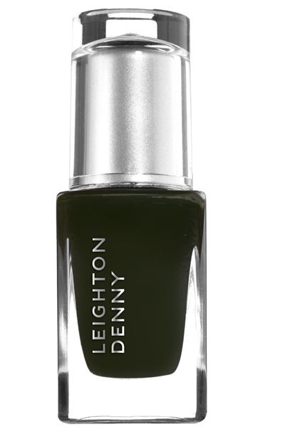 <p>For the quickest and easiest way to channel grungy glamour coat your nails with a dark glossy colour. This mossy green-black from the new Leighton Denny collection nails it</p>

<p>Leighton Denny nail colour in Undercurrent, £10, <a target="_blank" href="http://www.leightondenny.com/">www.leightondenny.com</a> </p>