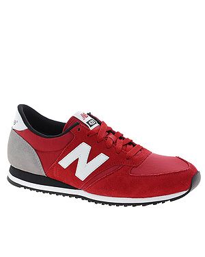 <p>Make like the fashion editors and snap up a pair of new season New Balance in blood red. Wear with slinky leather skinnies and a mannish overcoat for full fashion points.</p>
<p>New Balance trainers, £55, <a title="http://www.asos.com/New-Balance/New-Balance-420-Red-Suede-Trainers/Prod/pgeproduct.aspx?iid=2988258&cid=16350&sh=0&pge=0&pgesize=36&sort=-1&clr=Red" href="http://www.asos.com/New-Balance/New-Balance-420-Red-Suede-Trainers/Prod/pgeproduct.aspx?iid=2988258&cid=16350&sh=0&pge=0&pgesize=36&sort=-1&clr=Red" target="_blank">ASOS</a></p>