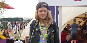 <p>We'll admit it; we thought this was Cara Delevingne from afar. But Becki'style at V Festival certainly rivals that of the model-of-the-moment, with her epic printed bodysuit by <a title="http://shop.spangled.co.uk/" href="http://shop.spangled.co.uk/" target="_blank">Spangled</a>, stompy DMs and Eastpak rucksack.</p>