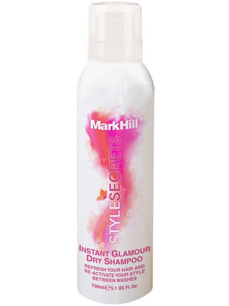 <p>When there's no time to renew your 'do revive it with a dry shampoo. Shake, spray into the roots, leave for five minutes while you tend to your face, brush and go!</p>

<p>Mark Hill Style Secrets Dry Shampoo, £4.99, <a target="_blank" href="http://www.boots.com/webapp/wcs/stores/servlet/CatalogSearchResultView?storeId=10052&catalogId=11051&langId=-1&pageSize=12&beginIndex=0&sType=SimpleSearch&resultCatEntryType=2&searchTerm=mark+hill&x=0&y=0">www.boots.com</a></p>