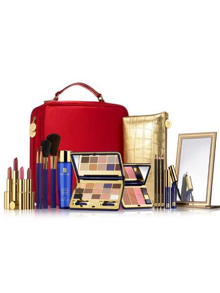 <p>What sane woman wouldn't welcome more makeup to add to her collection at Christmas? Feed her beauty addiction with this perfect travel case, packed-full of elegant expert products including an eyeshadow palette with 15 shades, face compact, four lipsticks, three eye pencils, mascara plus all the tools to create the luxury look<br /><br />£49, <a target="_blank" href="http://www.esteelauder.co.uk/templates/product/spp.tmpl?CATEGORY_ID=CAT20327&PRODUCT_ID=PROD97367">www.esteelauder.co.uk</a><br /></p>