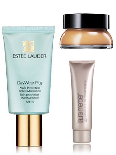 <p><strong>Inge:</strong> "Estée Lauder Daywear Plus Tinted Moisturiser gives the loveliest glow."</p>

<p><strong>Kate:</strong> "Laura Mercier Tinted Moisturiser is a cult favourite and great for summer."</p>

<p><strong>Philippa:</strong> "Bobbi Brown Tinted Balm - again, gives a gorgeous glow over a tan but not as much coverage so I use this in the summer."</p>