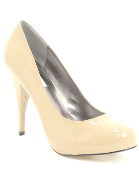 Flesh hued heels will give the illusion of bare legs going on forever. These beige court shoes fit the bill. <br /><br />£69 reduced from £115, Steve Madden at <a target="_blank" href="http://www.asos.com/countryid/1/Steve-Madden/Steve-Madden-Trinite-Concealed-Platform-Heeled-Court-Shoes/Prod/pgeproduct.aspx?iid=723789&MID=35718&affid=2134&siteID=0RpXOIXA500-Gm7q_wPUgYtFHu5dx82k6g">www.asos.com</a><br />