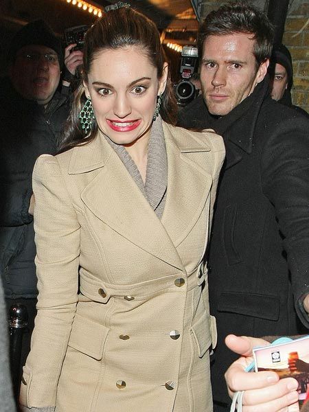 We're assuming it's all the fluffy white snow that's caused Kelly to pull this surprised facial expression. The model-turned-actress left the Noel Coward theatre after another performance in the West End production of 'Calendar Girls'<p><span class="Apple-style-span" style="font-family: 'Times New Roman'; font-size: 16px"><br /></span></p><p><span class="Apple-style-span" style="font-family: 'Times New Roman'; font-size: 16px" /></p>