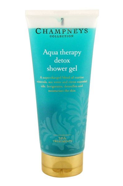 <p>Start the day as you mean to go on with an invigorating shower gel. This one from Champneys is supercharged with a blend of marine minerals, sea water and essential oils which stimulate skin, detoxifying in its wake</p>

<p>Champneys Aqua Therapy Detox Shower Gel, now £3 at <a target="_blank" href="http://www.champneys.com/Collection/Bath_and_Body/Aqua_Therapy/Aqua_Therapy_Detox_Shower_Gel">www.champneys.com</a></p>
