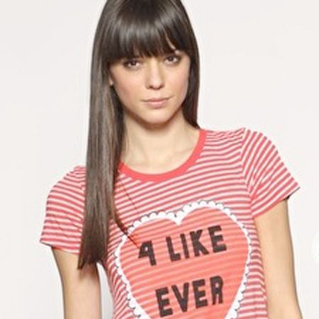 Wildfox has a HUGE celeb following- and we can see why.. how cute is this T-shirt? <br /><br />£60, Wildfox at <a target="_blank" href="http://www.asos.com/Wild-Fox/Wildfox-Be-Mine-4-Like-Ever-T-Shirt/Prod/pgeproduct.aspx?iid=996950&cid=2623&sh=0&pge=3&pgesize=20&sort=-1&clr=Hot+Red">www.asos.com</a><br />