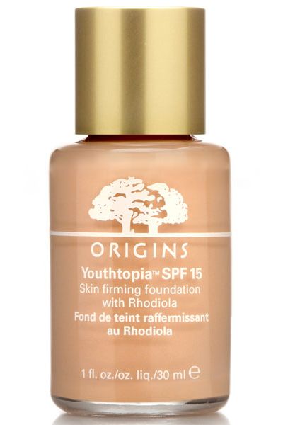 <p>With its natural selection of wonder ingredients this liquid foundation plumps, lifts and firms your skin every time you wear it as well as making it appear younger over time. Proof you can halt nature naturally!</p>

<p>Origins Youthtopia Skin Firming Foundation, £24, <a target="_blank" href="http://www.origins.co.uk/templates/products/sp_shaded.tmpl?CATEGORY_ID=CAT3621&PRODUCT_ID=PROD98493">www.origins.co.uk</a></p>