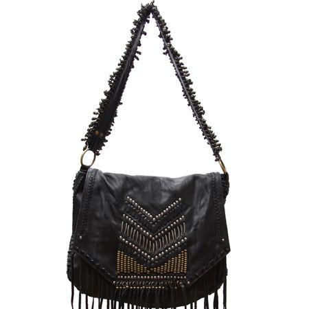 <p>The latest beauty on Kate Hudson's arm comes in the form of this bag - from asos! Get it before it's gone</p>

<p>£150, <a target="_blank" href="http://www.asos.com/Asos/Asos-Premium-Leather-Fringed-Mixed-Studded-Bag/Prod/pgeproduct.aspx?iid=1024880">www.asos.com</a></p>