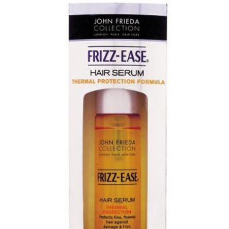 <p>This wonder serum not only fights frizz but it shields sun damage too. The UV filters will absorb the damaging rays so make sure your locks are coated in it before you hit the beach</p>

<p>John Freida Frizz-Ease Thermal Protection Serum, £5.99, <a target="_blank" href="http://www.boots.com/en/John-Frieda-Frizz-Ease-Thermal-Protection-Hair-Serum_38658/">www.boots.com</a> </p>