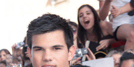 Taylor Lautner's fresh faced, clean-cut and, with those beautiful dark looks, has us howling for more screen time with his on-screen alter-ego, Jacob Black <br />