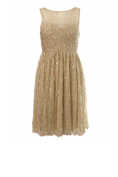 <p>Dazzle (quite literally!) in this gorgeous sequin dress. Enough of the LBD already, here comes the LGD.</p>

<p> £85 <a href="http://www.missselfridge.com/">www.missselfridge.com</a></p>