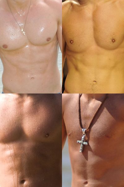<p>Scrub a dub dub! Check out the washboard stomachs on this collection of sexy celebs... and not just that, test your knowledge of perfect pecs and guess who is the proud owner of each rippling torso...</p>