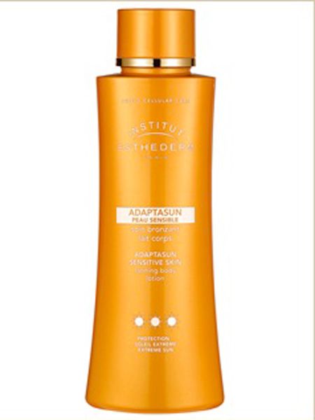 <p>As a pale Englishwoman, this is my favourite sun care product made by French brand Institut Esthederm. You don't buy this by the usual SPF rating, but by particular skin type and the type of sun from which you want to protect yourself, i.e. normal to strong sun for Europe and Extreme Sun for the Tropics etc.</p>

<p>£39 <a target="_blank" href="http://www.cultbeauty.co.uk/product447_institut-esthederm-adaptasun-body-milk-sensitive-skin-extreme-sun.php">www.cultbeauty.co.uk</a></p>