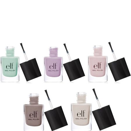 <p>We're loving e.l.f.'s new summer nail polish collection. Not only do they have the hottest pastel shades (including nudes) but they're super easy to apply, dry really quickly and don't chip. What amazing value!</p>

<p>£1.50 at <a target="_blank" href="http://www.eyeslipsface.co.uk/product%7EprodID%7E62.htm">www.eyeslipsface.co.uk</a></p>