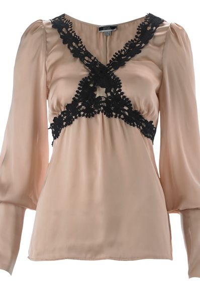 <p>This blush and black blouse is sure to be a sell-out. We'll fight you for it!</p>

<p>£15, Primark Limited Edition</p>