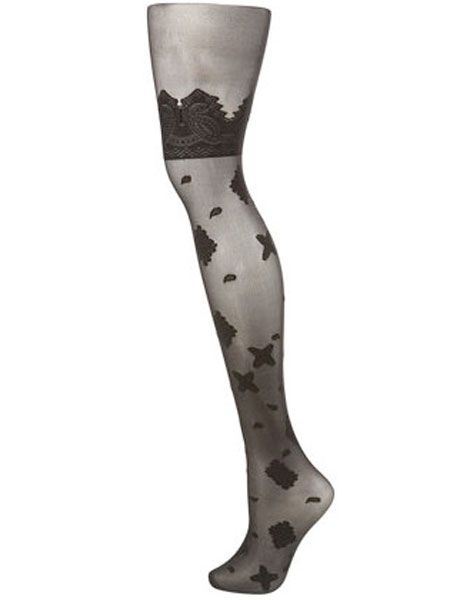 <p>Henry Holland's super-sexy sheer tights with Bandana print detail have that everso sexy holdup style around the thigh</p>

<p>Bandana over the knee tights by Henry Holland, £12, <a href="http://www.topshop.com/webapp/wcs/stores/servlet/ProductDisplay?beginIndex=0&viewAllFlag=&catalogId=33057&storeId=12556&categoryId=216497&parent_category_rn=208491&productId=1997906&langId=-1">topshop.com  </a></p>