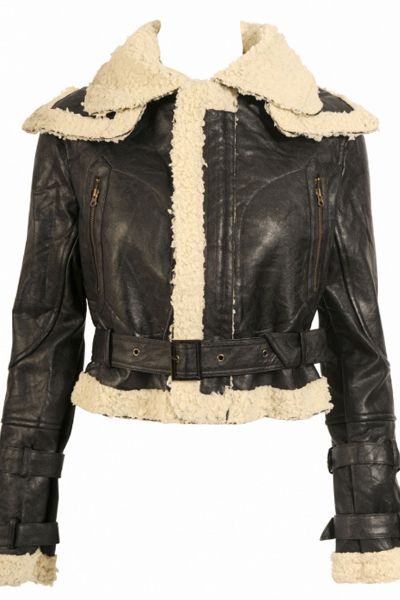 <p>Aviator jackets are this season's staple. You don't have to splash the cash on one - this puppy's a steal!</p>

<p>£30, <a target="_blank" href="http://www.selectfashion.co.uk/clothing/s032-0301-05_black-cream.html">selectfashion.co.uk</a></p>