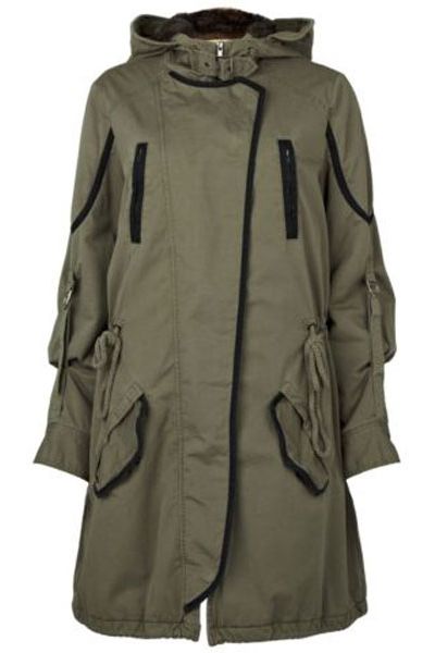 <p>Parkas are becoming a perma-trend and we're not complaining! They go with <em>everything</em></p>

<p>£74.99, <a target="_blank" href="http://www.riverisland.com/Online/women/coats--jackets/coats/khaki-knee-length-parka-with-borg-lined-hood-592338 ">riverisland.com</a></p>