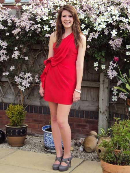 <p>Rebekah on her style: "This is a picture is of me in my prom outfit from the summer. I'm taking it to uni to wear at my freshers ball. Diana Vickers is playing! As we will be hitting winter soon I will probably rock my red dress with some killer studded shoes and smoky eyes for a more rock chic look!"</p>