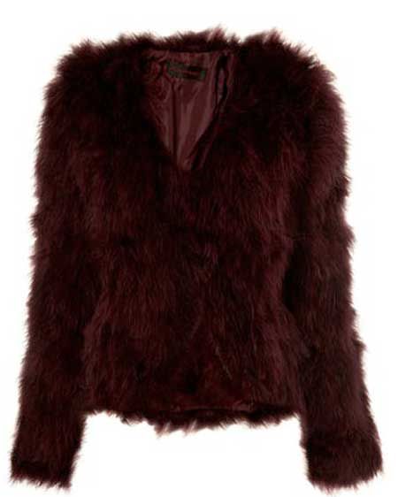 <p>Ruffle some feathers in this berry-stained twist on the classic feather coat</p>

<p>£110, <a target="_blank" href="http://www.missselfridge.com/webapp/wcs/stores/servlet/ProductDisplay?beginIndex=0&viewAllFlag=&catalogId=33055&storeId=12554&productId=2009538&langId=-1&sort_field=Relevance&categoryId=208022&parent_categoryId=&sort_field=Relevance&pageSize=40&beginIndex">missselfridge.com</a></p>     <a href="http://www.missselfridge.com/webapp/wcs/stores/servlet/ProductDisplay?beginIndex=0&viewAllFlag=&catalogId=33055&storeId=12554&productId=2009538&langId=-1&sort_field=Relevance&categoryId=208022&parent_categoryId=&sort_field=Relevance&pageSize=40&beginIndex"></a></p>

