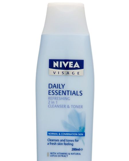 <p>Keep skincare simple by using a combined cleanser and toner. This new 2 in 1 from the  Nivea Visage Daily Essentials range is great for normal and combination skin and will clean, calm and soften skin</p>

<p>Nivea Visage Daily Essentials Refreshing 2 in 1 Cleanser & Toner, £3.29, <a target="_blank" href="http://www.nivea.co.uk">nivea.co.uk</a></p>