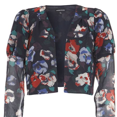<p>Liven up a LBD with this floral fancy. We love the draped sheer sleeves</p>  <p> </p>  <p>£45, <a target="_blank" href="http://www.warehouse.co.uk/zina-floral-printed-jacket/warehouse/fcp-product/302847">warehouse.co.uk</a> </p>