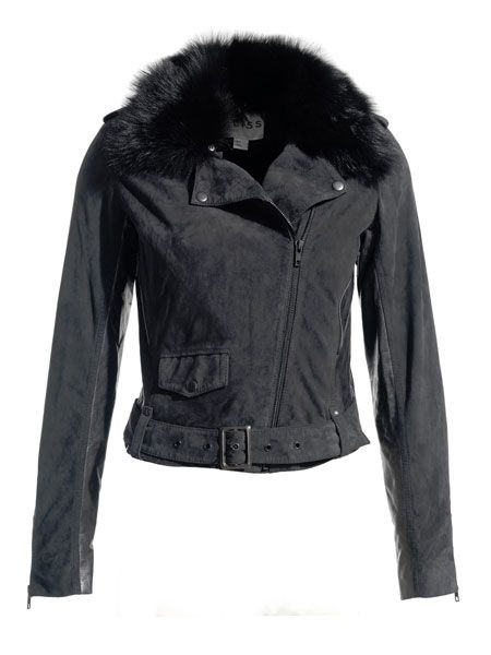 <p>Reiss's fitted aviator has a biker feel to it, we love the super soft suede touch</p><p><br />£275, <a target="_blank" href="http://www.reissonline.com/shop/womens/leathers/blaze/dark_grey/">reissonline.com</a></p>