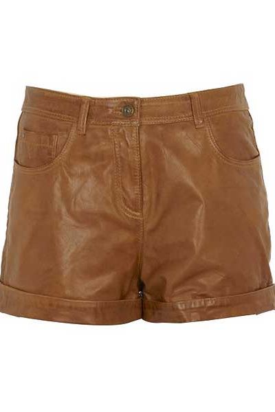 <p>Leather is the perfect option to keep you warm this winter, plus you'll be totally on trend</p>  <p> </p><p>£59.99 <a target="_blank" href="http://www.riverisland.com/Online/women/skirts--shorts/smart-shorts/brown-leather-shorts-592336">riverisland.com</a></p>