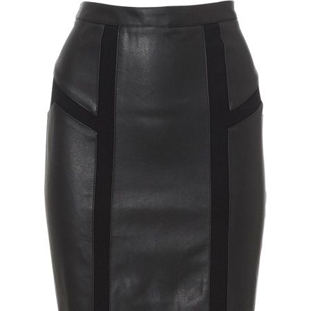 <p>Could this be the hottest skirt of the season? We think so! Get it before it goes at Oasis</p>  <p> </p>  <p>£40, <a target="_blank" href="http://www.oasis-stores.com/Pu-Mix-Skirt/New-Arrivals/oasis/fcp-product/3840013301?cm_re=1-_-featurebox_4-_-newin">oasis-stores.com</a> </p>