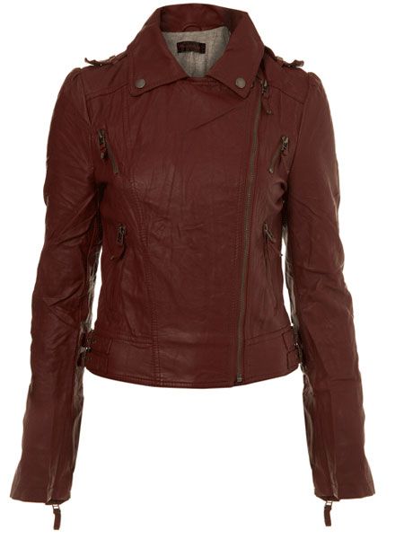 <p>This beautiful berry biker is the perfect twist on an old classic; absolutely the perfect shade for draping around you this Autumn</p><p> </p><p>Biker, £47, <a href="http://www.missselfridge.com/webapp/wcs/stores/servlet/ProductDisplay?beginIndex=0&viewAllFlag=&catalogId=33055&storeId=12554&productId=1992116&langId=-1&sort_field=Relevance&categoryId=208077&parent_categoryId=208035&sort_field=Relevance&pageSize=40" target="_blank">www.missselfridge.com</a></p>