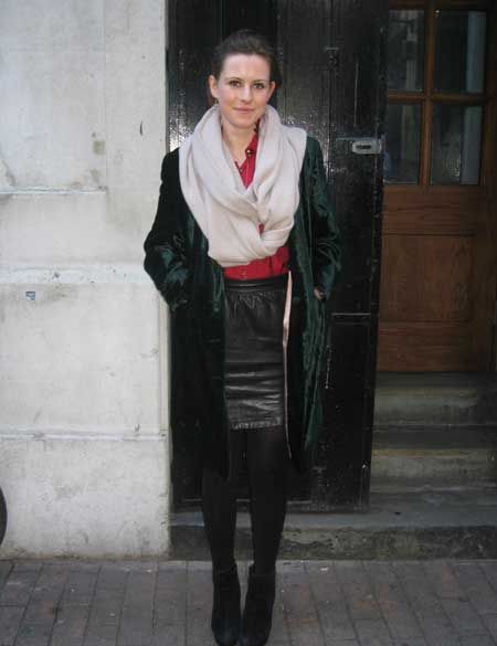 <p>Tabatha nails the fashionista look with her elegant emerald velvet coat, teamed with an on-trend leather skirt. We think this lady might've had her nose in a few fashion magazines as well as text books for her Biochemistry course at UCL! Is hers your favourite look?</p>

